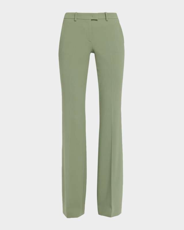 Haylee Stretch Wool Flare Trousers